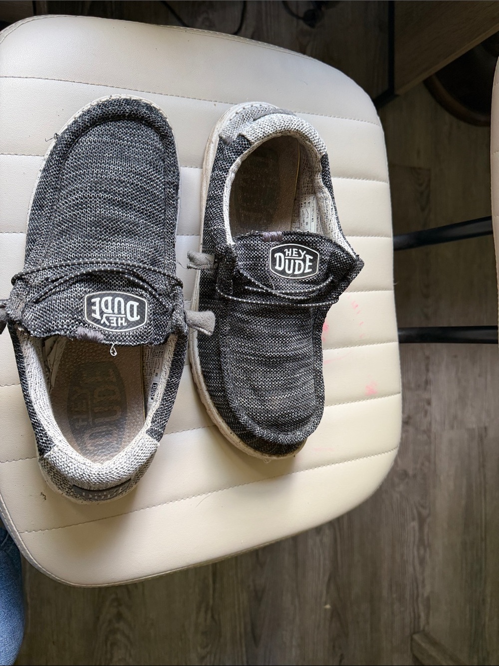 Hey Dude Men's Black & Gray Slip-On Loafers